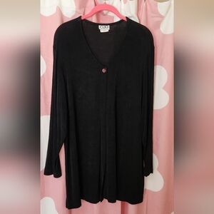 Clio Black Buttoned Cardigan, Medium